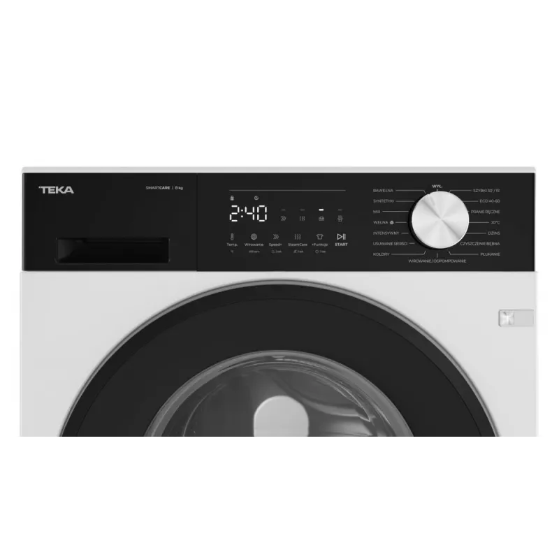 TEKA WM 20841 W PL Front Load Washing Machine, 8 kg, 1200 rpm, White