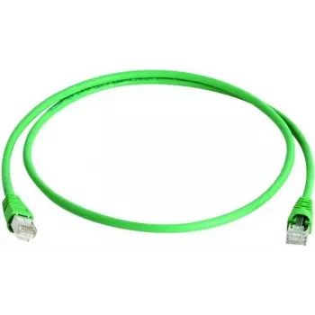 Telegärtner 100008571 RJ45 tīkla kabelis, CAT 5e F/UTP, 3,0 m, zaļš, liesmu slāpējošs, ar locījuma aizsardzību