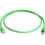 Telegärtner 100008571 RJ45 tīkla kabelis, CAT 5e F/UTP, 3,0 m, zaļš, liesmu slāpējošs, ar locījuma aizsardzību