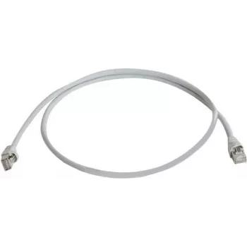 Telegärtner 100008945 RJ45 tīkla kabelis, CAT 5e F/UTP, 7,5 m, pelēks, liesmas slāpējošs, ar locījuma aizsarguzmavu