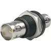 Telegärtner BNC panel montāžas adapteris, ligzda uz ligzdu, 50 Ohm, niķelēts misiņš, DC-4 GHz