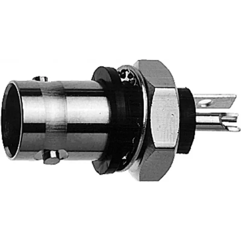 Telegärtner BNC panel montāžas ligzda, izolēta 50 Ohm, balta izolācijas flange, Z01 - 1 gabals (J01001A0043)