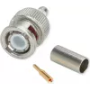 Telegärtner BNC krimp savienotājs G01 50 Ohm, krimp/krimp, profesionāls, A0205, priekš RG-58 C/U, Belden YR23092, UG-1785/U, 5 gab.