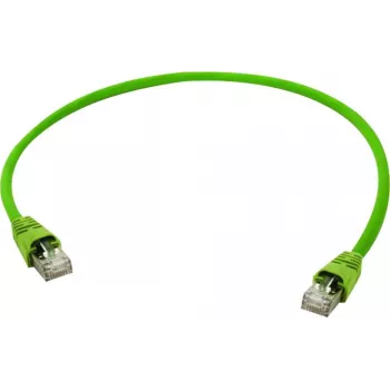 Telegärtner Cat.7 S/FTP tīkla kabelis, 1,0 m, zaļš, 500 MHz, RJ45, 10 Gbps L00000A0149