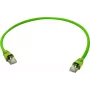 Telegärtner Cat.7 S/FTP tīkla kabelis, 1,0 m, zaļš, 500 MHz, RJ45, 10 Gbps L00000A0149
