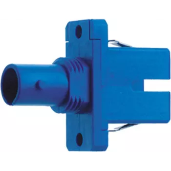Telegärtner hibrīda optiskās šķiedras adapteris ST female uz SC female multimode zils J08082A0000
