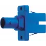 Telegärtner hibrīda optiskās šķiedras adapteris ST female uz SC female multimode zils J08082A0000
