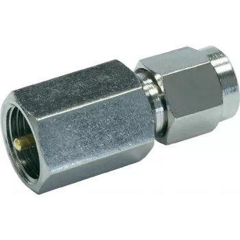 Telegärtner Inter-Series koaksiālais adapteris SMA male uz FME male 50 Ohm