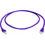 Telegärtner MP8 FS 500 CAT 6a S/FTP savienojuma kabelis, RJ-45 tētis uz RJ-45 tētis, 0,25 m, violets, ar snagless aizsargu, 10 Gbps, 500 MHz L00000A0237