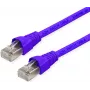 Telegärtner MP8 FS 500 Cat 6a S/FTP tīkla kabelis, RJ-45 male to RJ-45 male, 0,5 m, violets, snagless