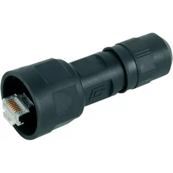 Telegärtner STX V1 RJ45 spraudņu komplekts plastmasas variants 1 taisns 8P8C melns J80026A0009 1 gab.