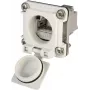 Telegärtner STX V6 RJ45 Flanšu savienotāju komplekts Variants 6, 8P8C, ekranēts, Cat.6A, IP67, gaiši pelēks J00020A0483