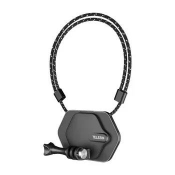 TELESIN Magnetic Mount Set for Sports Cameras - Hands-Free POV Neck Mount ar Quick Release