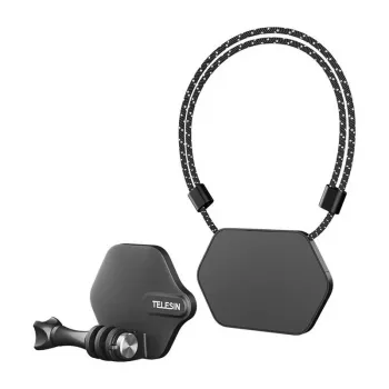TELESIN Magnetic Mount Set for Sports Cameras - Hands-Free POV Neck Mount ar Quick Release