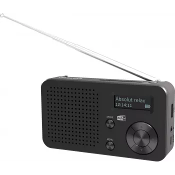 Telestar TOP 100 DAB+ portatīvais radio ar FM, melns