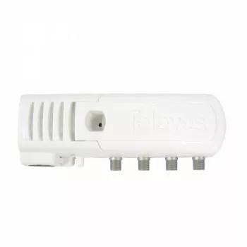 Televes 39550 Mājas TV signāla pastiprinātājs ar F-tipa savienotājiem - 3 izejas (2+TV): VHF/UHF – Auto LTE