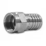 Televes FCR70 F-Type Spraudnis 7 mm Koaksiālajam Kabelim, Niķelēts Misings, 75 Om, 0-3000 MHz