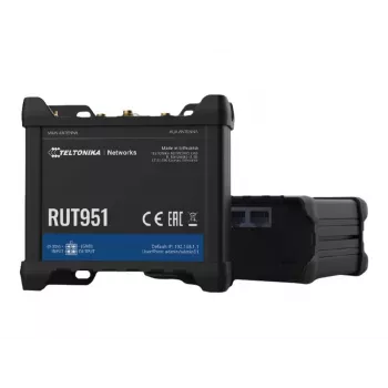 Teltonika RUT951 Dual SIM eSIM 4G LTE Cat 4 Wi-Fi Router ar Lielbritānijas barošanas bloku