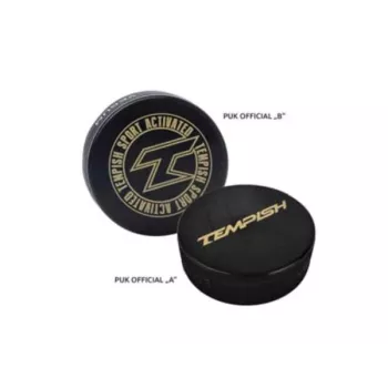 Tempish PUCK oficiālā hokeja ripa – vulkanizēta gumija, IIHF/NHL standarts