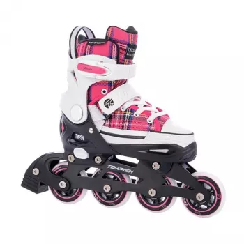 Tempish Rebel T Girl regulējamas inline skrituļslidas EU 29-32 – rozā/baltas/violetas, 64mm riteņi, ABEC 5