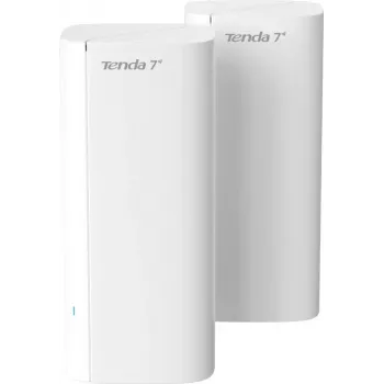 Tenda ME6 Pro (2-Pack) Mesh Wi-Fi 7 Router, BE5100 Dual-Band, Līdz 5000 kvadrātpēdu pārklājums, 3x Gigabit porti katrā mezglā