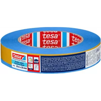tesa Professional 04470-00001-00 abpusēja PET līmlente, 25 m x 25 mm, zils aizsargslānis