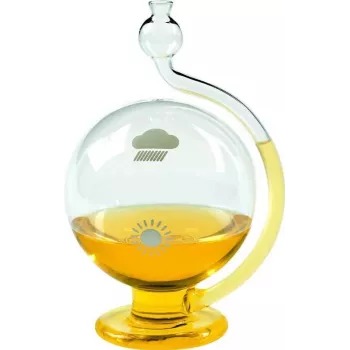 TFA 29.2000.01 Weather Globe - Analogais barometrs, termometrs, higrometrs - Melns/Hroms