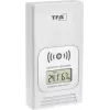 TFA LIFE Radio Weather Station ar iekštelpu/āra termometru un higrometru, melns/sudrabs