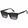 THE MARC JACOBS MARC846S807 Vīriešu kvadrātveida saulesbrilles - melns acetāta rāmis, pelēkas polikarbonāta lēcas, UV400 aizsardzība