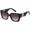 THE MARC JACOBS Sieviešu kaķacs formas saulesbrilles MARC687S807 Melna/Rūdīta pelēka gradienta 54mm