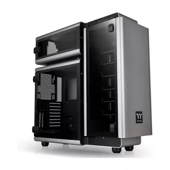 Thermaltake Level 20 rūdīta stikla izdevums pilna torņa korpuss, pelēks/melns, ARGB ventilatori