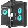 Thermaltake Vision 330 CR ARGB SE Edition Mid Tower korpuss, melns, 3x rūdīta stikla paneļi, 3x CT140 ARGB ventilatori