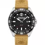 Timberland Henniker II vīriešu analogais kvarca pulkstenis 44mm nerūsējošā tērauda korpuss brūna ādas siksniņa TDWGB0029401