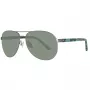Timberland TB9086-6209D Vīriešu Polarizētās Saulesbrilles – Matēts Melns Rāmis, Zaļas Lēcas
