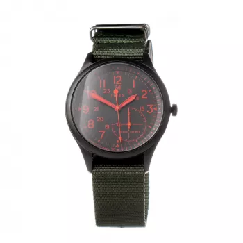 TIMEX Expedition North Field Post Vīriešu Analogais Kvarca Pulkstenis 41mm Zaļš Ciparnīca Brūna Ādas Siksniņa TW2V11000LG