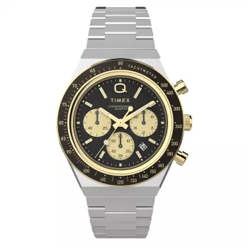Timex TW2W64200 vīriešu kvarca pulkstenis ar brūnu ādas siksnu un melnu ciparnīcu, 40mm
