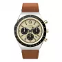 Timex TW2W64400 vīriešu lauka pulkstenis 42mm, melns ciparnīca, brūna ādas siksna