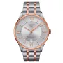 TISSOT T-Classic Chemin des Tourelles Men's Automatic Watch 42mm Stainless Steel with Rose Gold PVD
