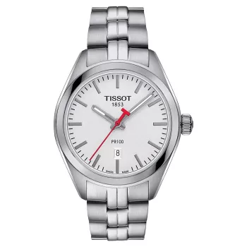 TISSOT T-Classic PR 100 Sieviešu Pulkstenis 33mm Nerūsējošais Tērauds Sudraba Ciparnīca