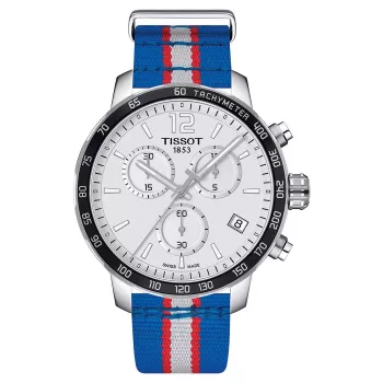 TISSOT T-Sport PRS 200 Vīriešu Hronogrāfa Pulkstenis 42mm Zils Ciparnīca Nerūsējošais Tērauds