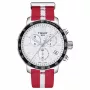 TISSOT T-Sport Quickster vīriešu pulkstenis T0954177037 42mm Šveices kvarca hronogrāfs melns ciparnīca NATO siksniņa