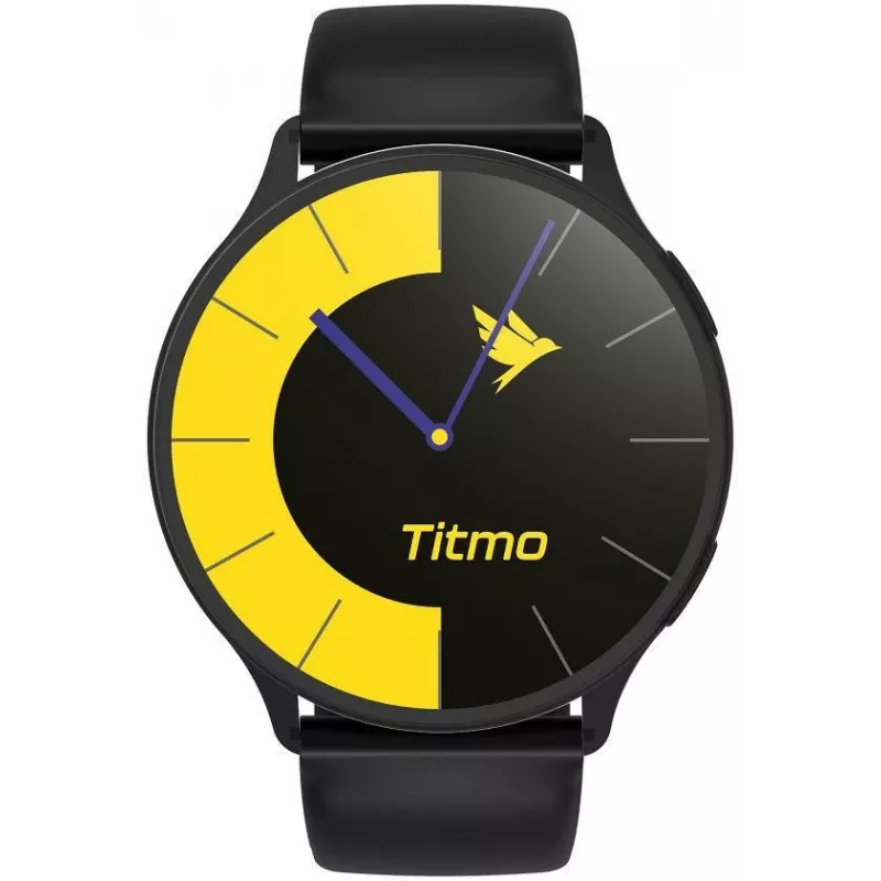 TITMO O-200 viedpulkstenis ar AMOLED, GPS, kompasu, Bluetooth, pulsa mērītāju, IP68, 400 mAh, melns