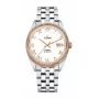 TITONI Airmaster Men's Swiss Automatic Watch 878SRG-657 41mm Rose Gold PVD Stainless Steel Brown Leather