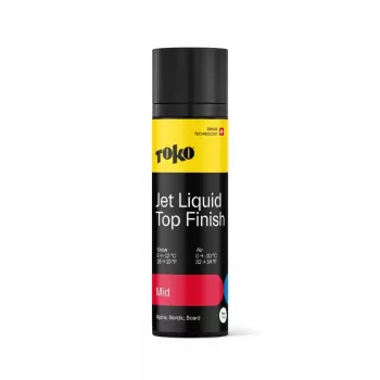 Toko Jet Liquid Mid Ski Wax 70ml - High Fluorocarbon Liquid Wax for Alpine & Nordic Skis