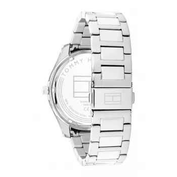 Tommy Hilfiger 1710541 vīriešu analogs kvarca pulkstenis, 44 mm nerūsējošā tērauda korpuss, brūna ādas siksniņa, zils ciparnīca