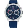 Tommy Hilfiger 1792027 vīriešu rokas pulkstenis 44mm zils ciparnīca sudraba nerūsējošais tērauds