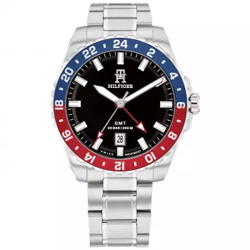 Tommy Hilfiger vīriešu pulkstenis 1792131 analogais kvarca 42mm zils ciparnīca brūna āda