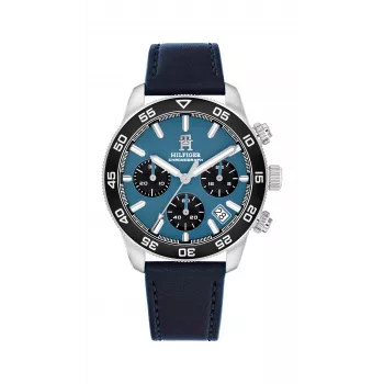 Tommy Hilfiger vīriešu pulkstenis 1792187 ar analogo kvarca kustību, 41 mm nerūsējošais tērauds, zils ciparnīca