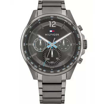Tommy Hilfiger vīriešu pulkstenis Decker kvarca 1791975 44 mm zils ciparnīca nerūsējošā tērauda siets