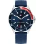 Tommy Hilfiger vīriešu pulkstenis Decker Quartz 1792009 43mm zils ciparnīca nerūsējošais tērauds